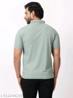 BUFFARO Men's Solid Polycotton Rich Polo T Shirt | Collar Tshirts | Half Sleeves | Pista Plain-Regular Fit - Image 4