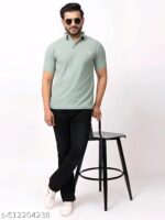 BUFFARO Men's Solid Polycotton Rich Polo T Shirt | Collar Tshirts | Half Sleeves | Pista Plain-Regular Fit