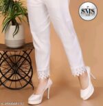Girls Trendy Fashionable Stylish Lase Palazzo Set For Women - Image 4