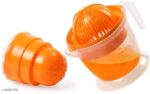 Smartclick Plastic Hand Juicer 2-in-1 Nano Fruit Juicer for Orange & Grapes | Manual Hand Juicer with Strainer and Container | Multi Use Juicer | Suitable for Any Small Place - Image 2