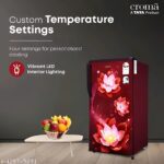 183 Litres 2 Star Direct Cool Single Door Refrigerator with Anti-Fungal Door Gasket (Rosalind Wine) - Image 2