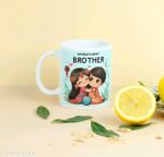 Kids Rakhi Gift Set, Rakshabandhan 2025 Gift Set – Mug + Rakhi + Greeting Card, Pack of 4 (Rakhi, Ceramic Coffee Mug 330ml, Greeting Card, Roli Chawal) - Image 4