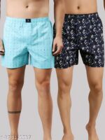 Men Printed Boxer Pack Of 2 Shorts