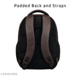 Stylish Brown Faux Leather Backpack - Image 3
